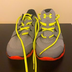 Under Armor running shoes.